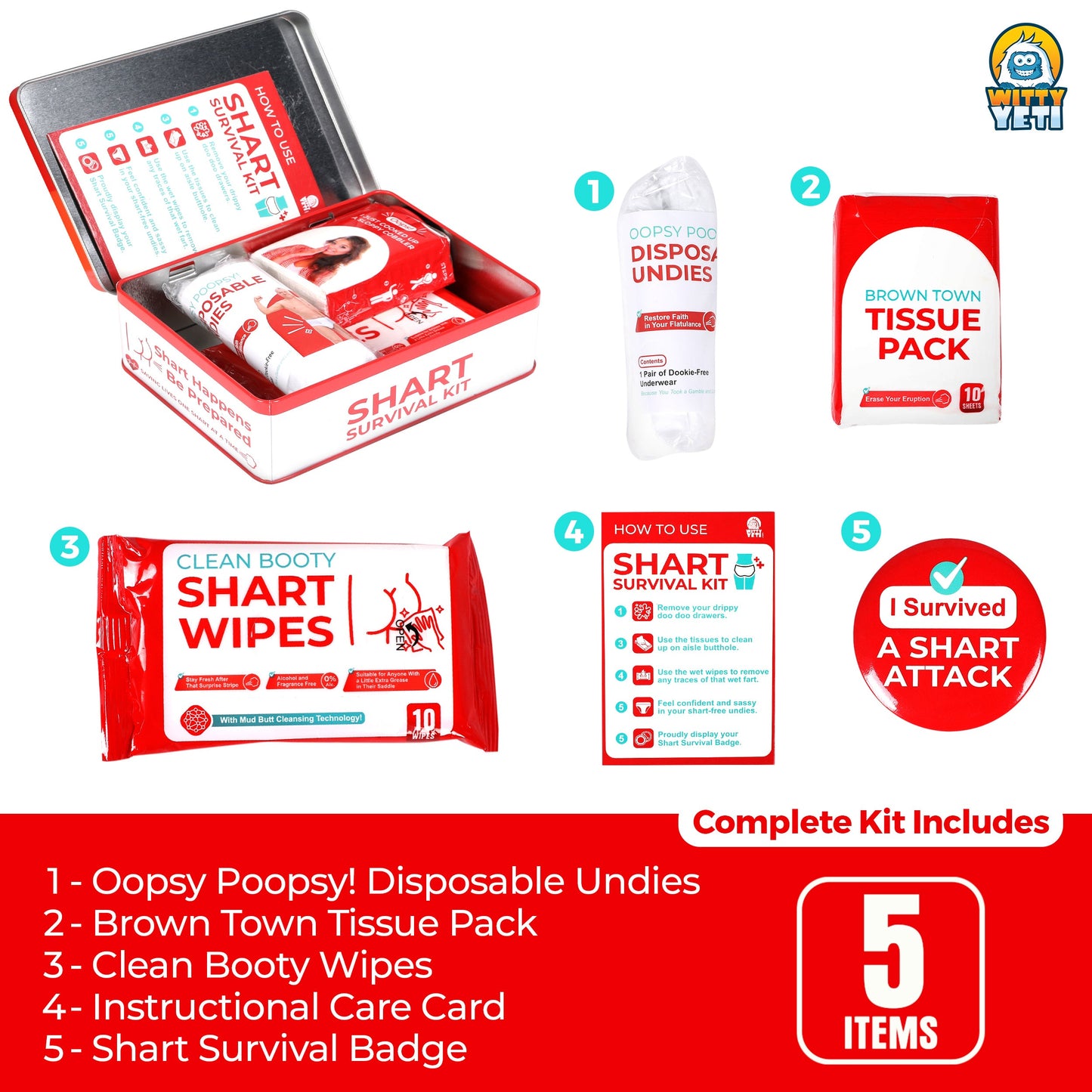 Shart Survival Kit – Hilarious Gag Gift & Prank Set